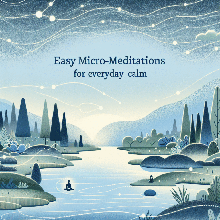 easy micro-meditations for everyday calm