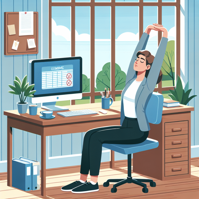 mini relaxation exercises at your desk