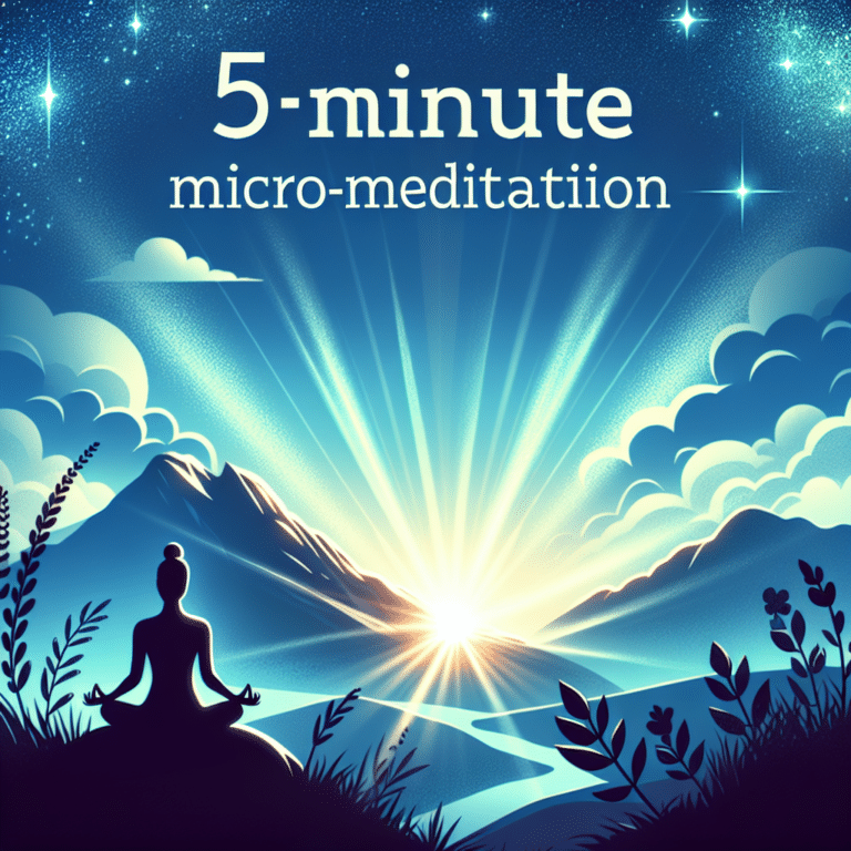 5-Minute Micro-Meditation to Boost Your Energy